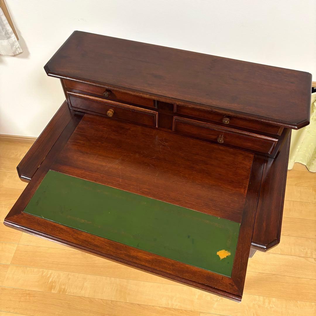 木製 ライディングデスク ビンテージ 天然木 学習机事務机 アンティーク