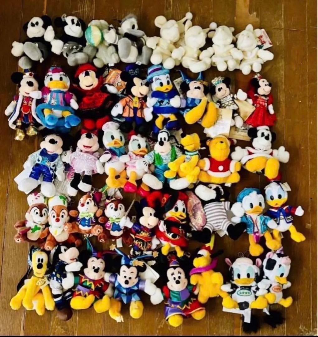 ディズニーランド・ディズニーシーミッキー・ミニー・プルート他　ぬいば47体