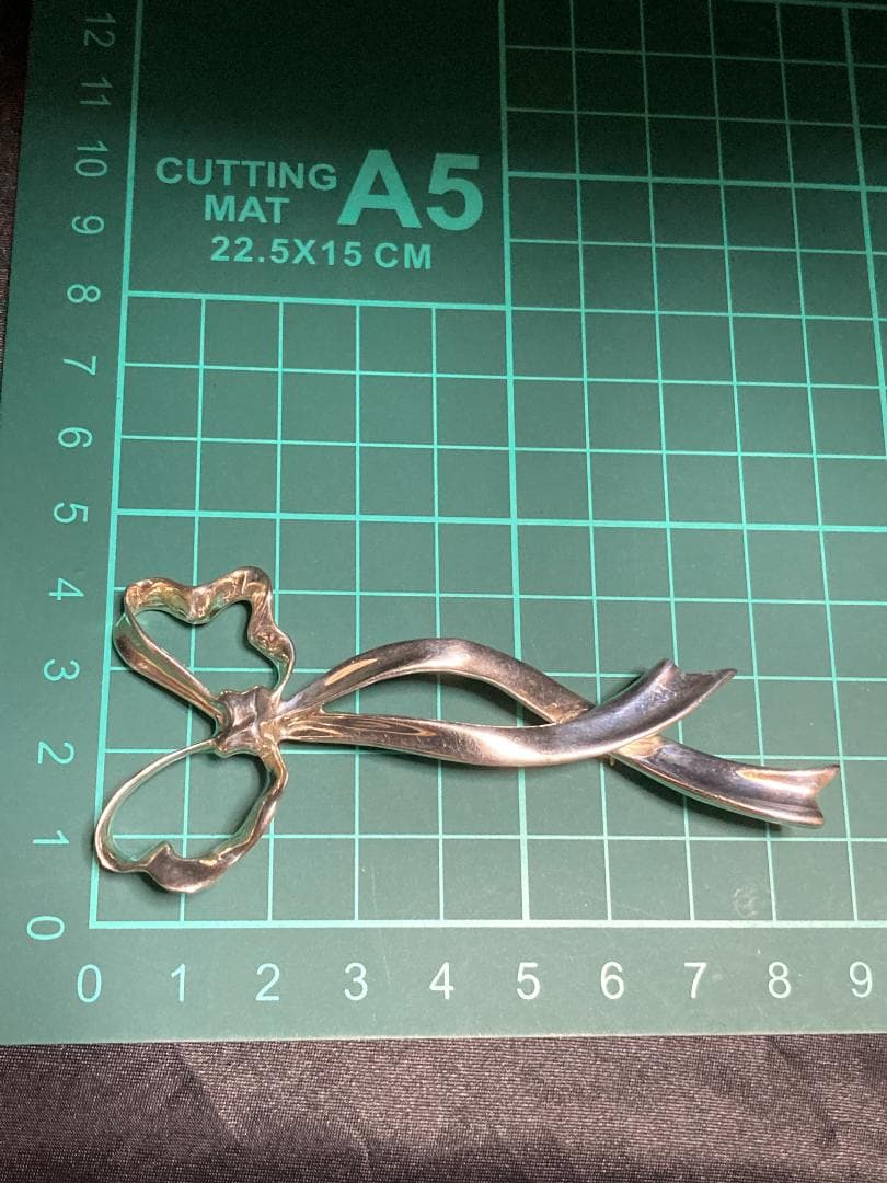 オールドティファニー リボンボウ ラージ ブローチ シルバー 925