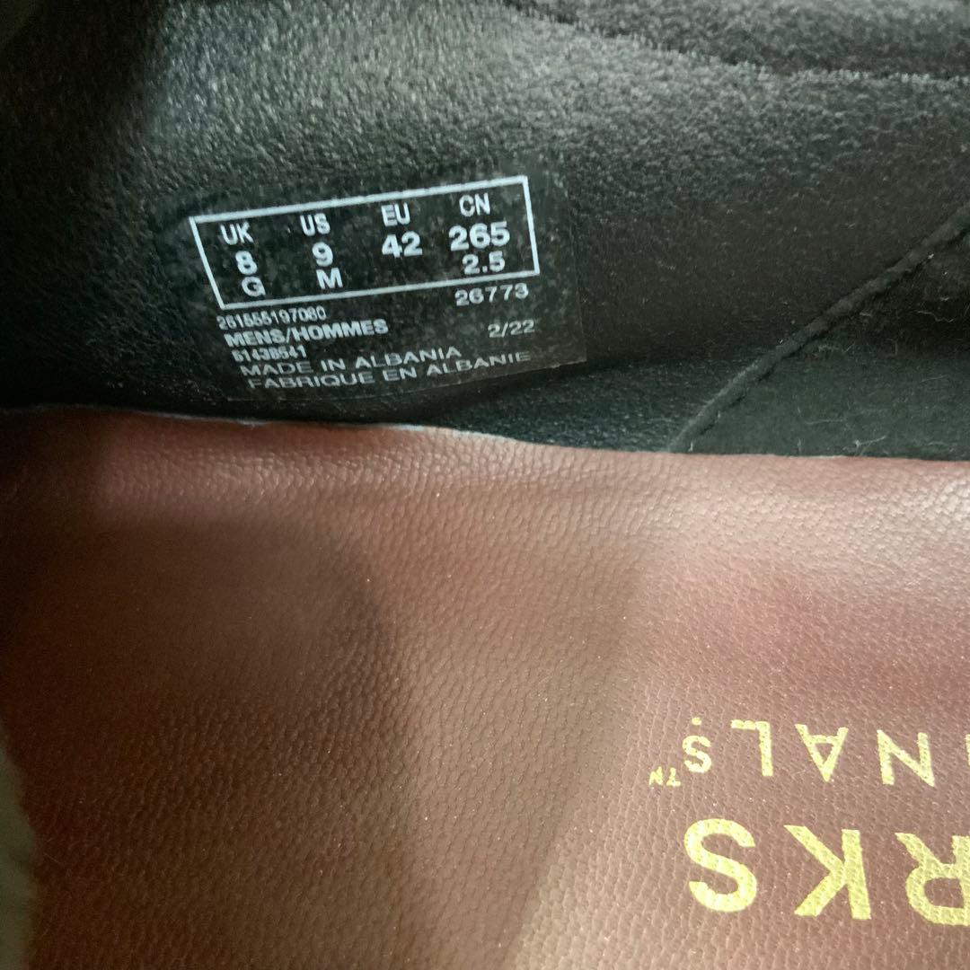 Clarks クラークス ワラビーシューズ ブラック 26.5cm