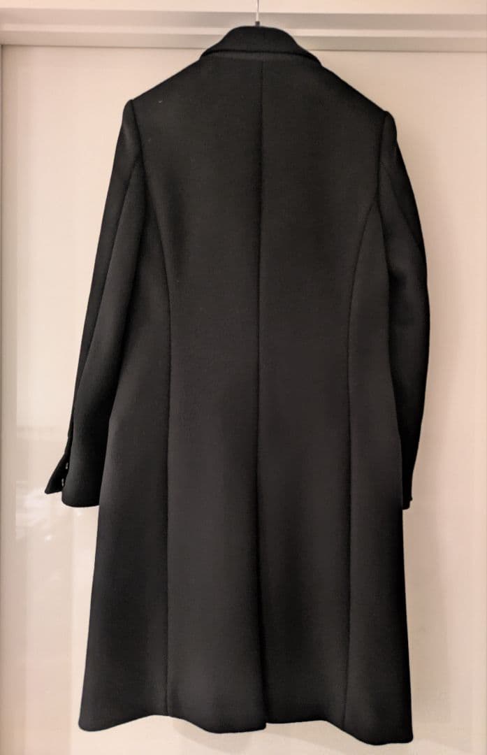 お値下げ 新品 未使用 LE CIEL BLUE ウール チェスターコート 黒