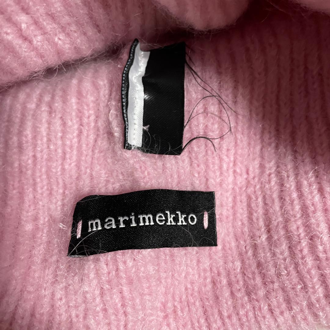 marimekko ピンク ニット帽