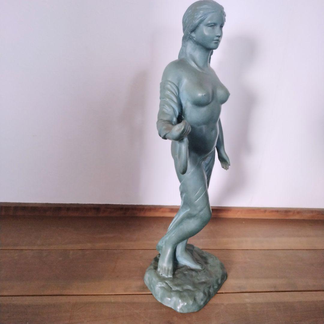 ブロンズ像　裸婦像　置物　裸婦像　女性　裸婦　青緑色　　56cm　8.5kg