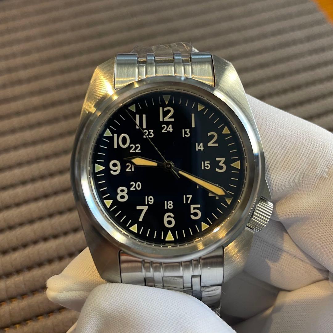 新品 ミリタリーウォッチ 米軍 サファイアガラス パイロット