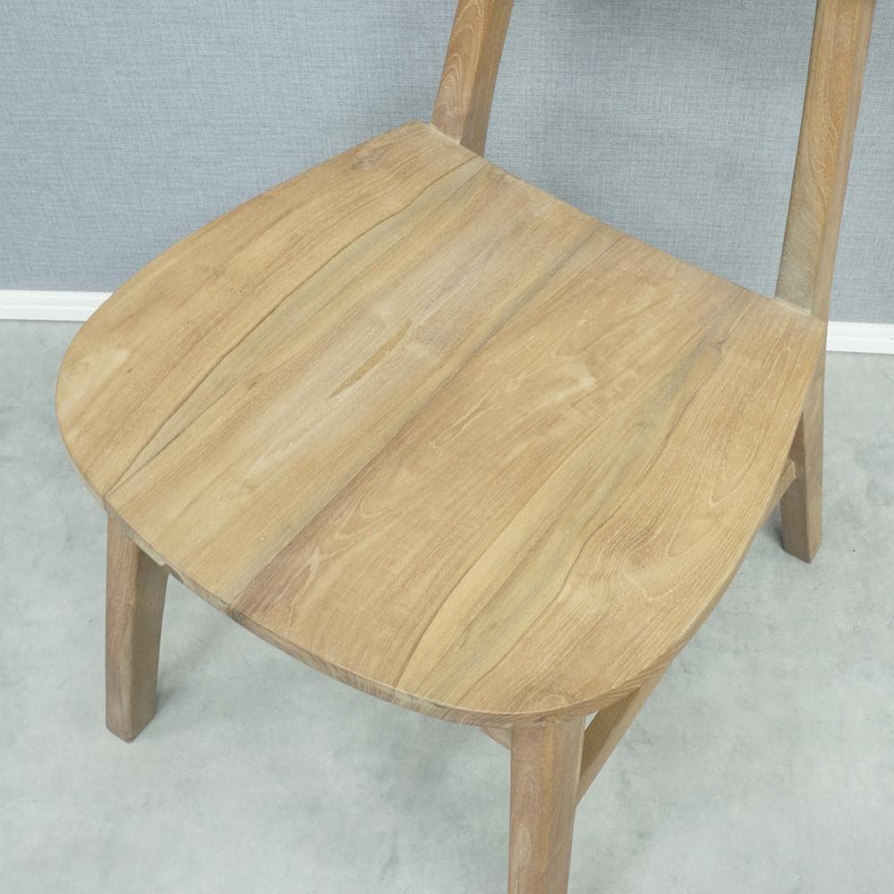 チークチェア（ナチュラル）　ダイニングチェア　無垢　teak シンプル