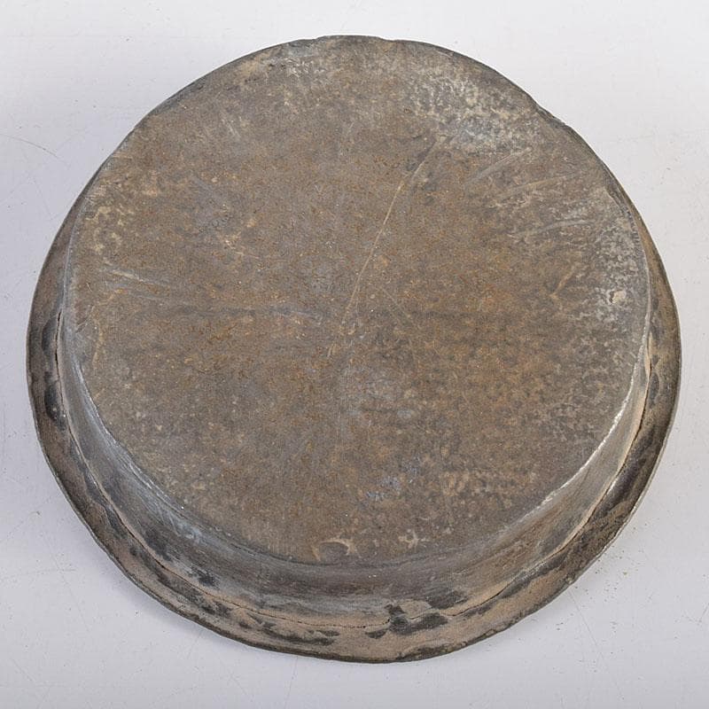 BLACK　中国　古錫　人物文　八角湯沸かし　急須　V　8087