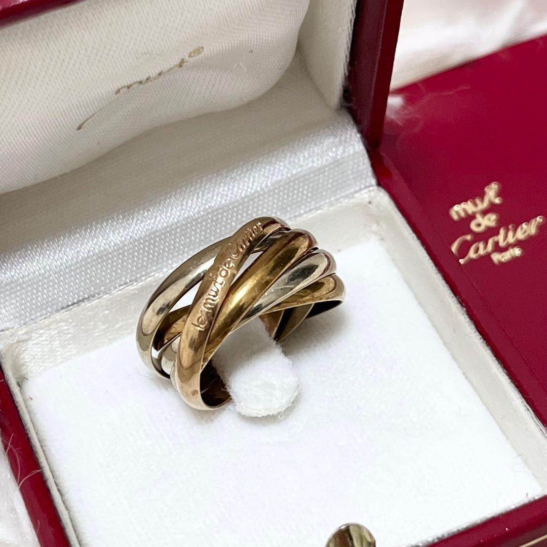 カルティエ トリニティリング 5連 スリーカラー 750 54刻印　9g程