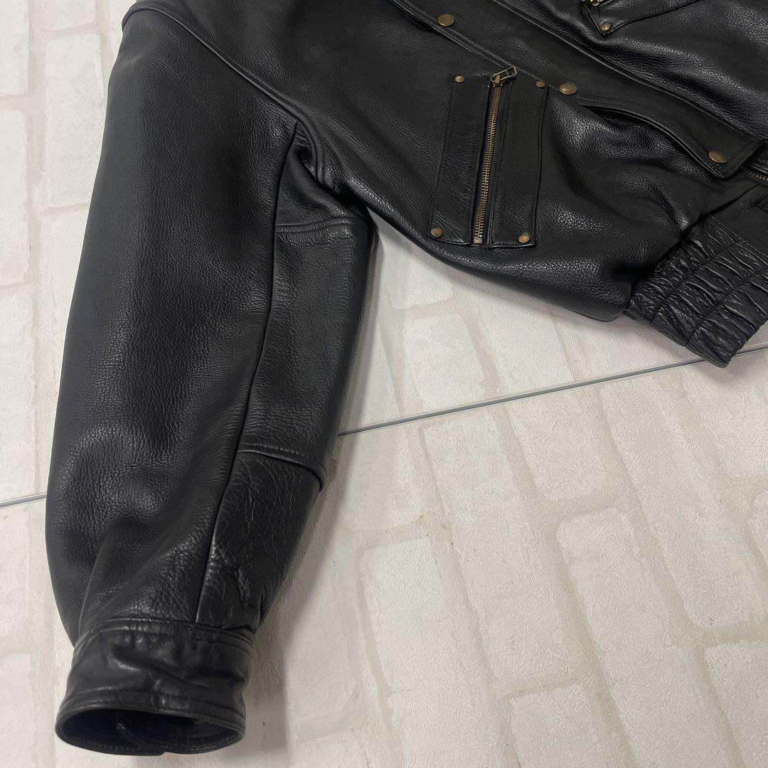 値下げ クシタニ KUSHITANI 日本製 牛革 レザー ライダースジャケット