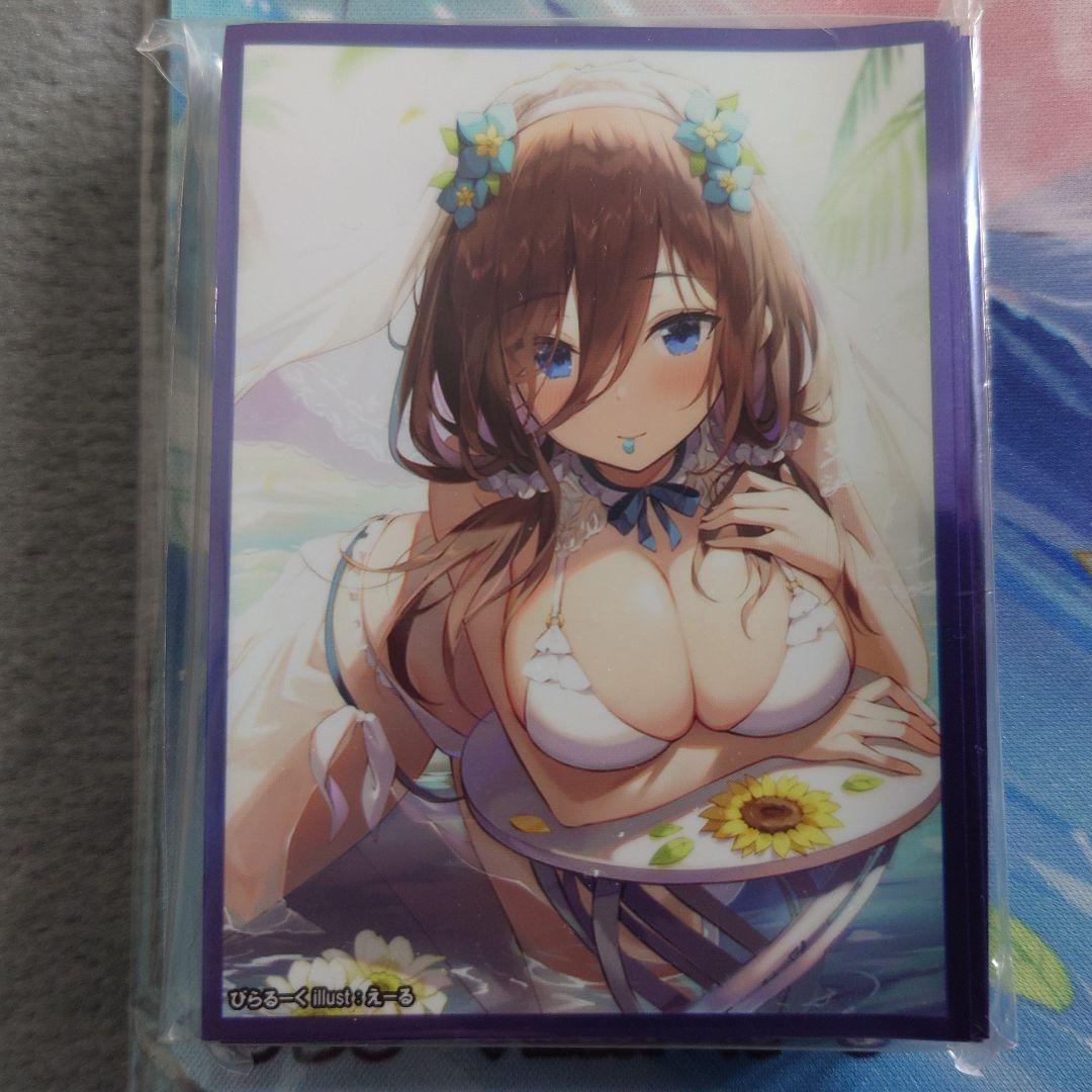 α1 五等分の花嫁 花びら&水着&ひまわり 中野三玖 スリーブ&プレイマット