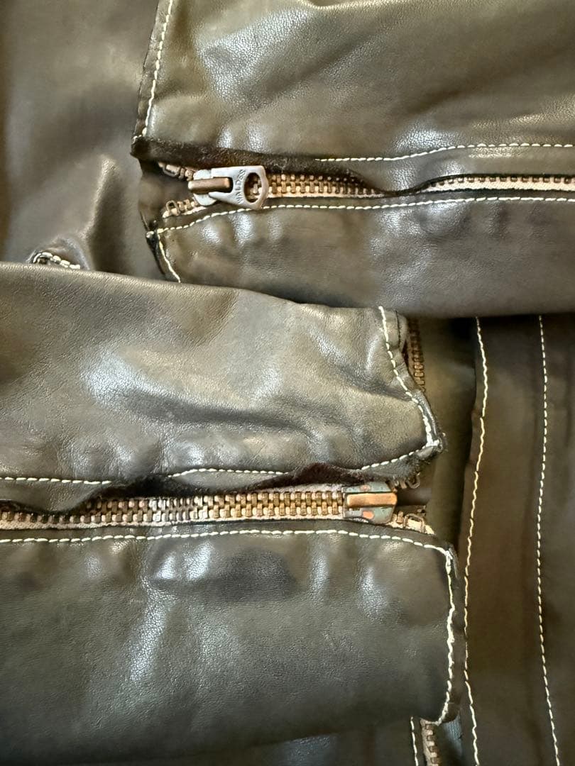 【美品】sisii シシ レザー シングル ライダースジャケット Ｍ