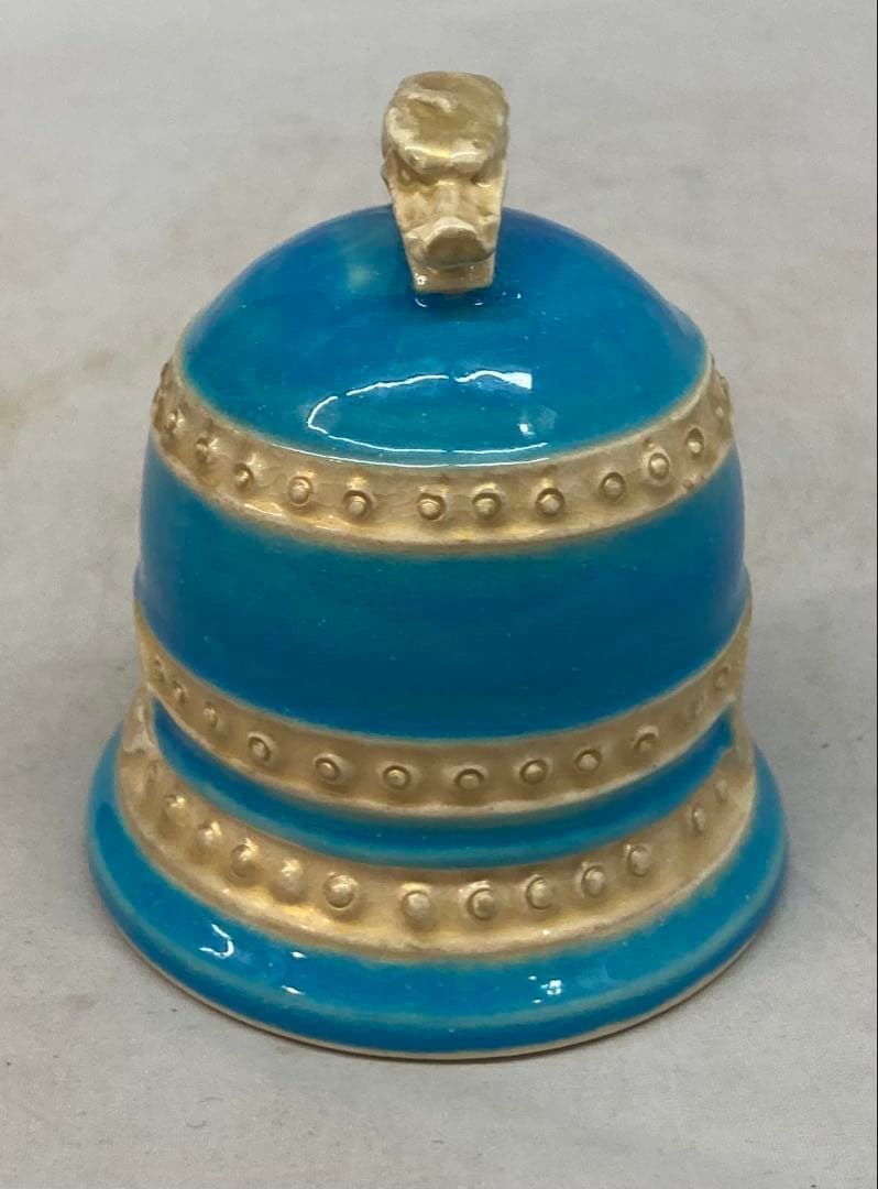 B333b 双竜頭釣鐘 香合　吾唯足知　作者不詳　保存用桐箱付　茶道具　巳年