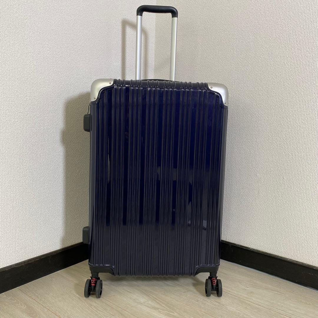 【美品】TRANSCONTINENTS 4輪　キャリーケース　M 75L