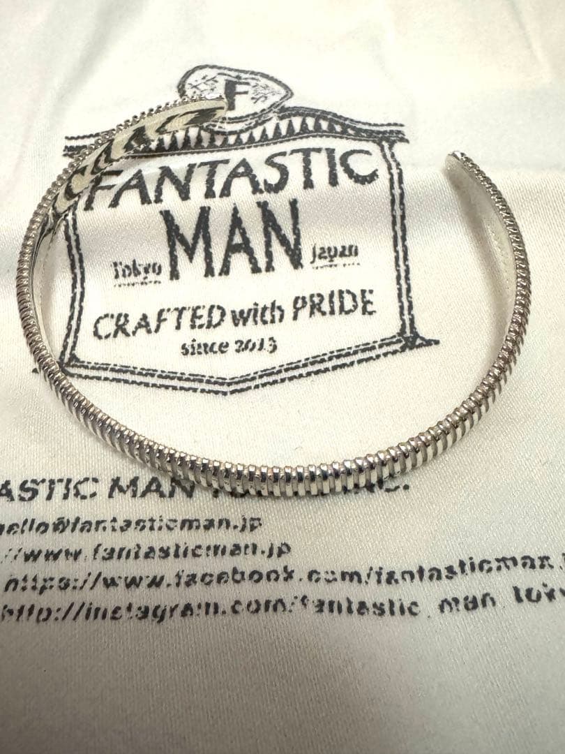 新品 完売品 Fantasticman メンズ シルバー 625 バングル