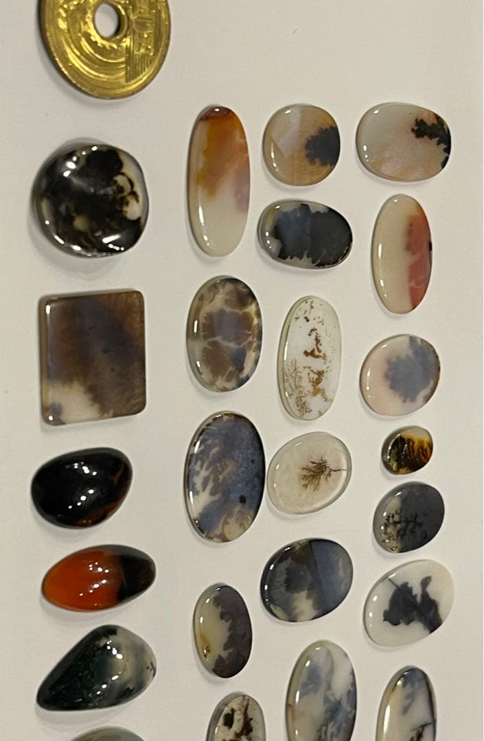 デンドリティックアゲート モスアゲート 天然石 ルース 石 Dendritic