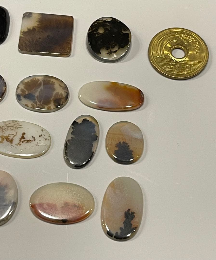 デンドリティックアゲート モスアゲート 天然石 ルース 石 Dendritic