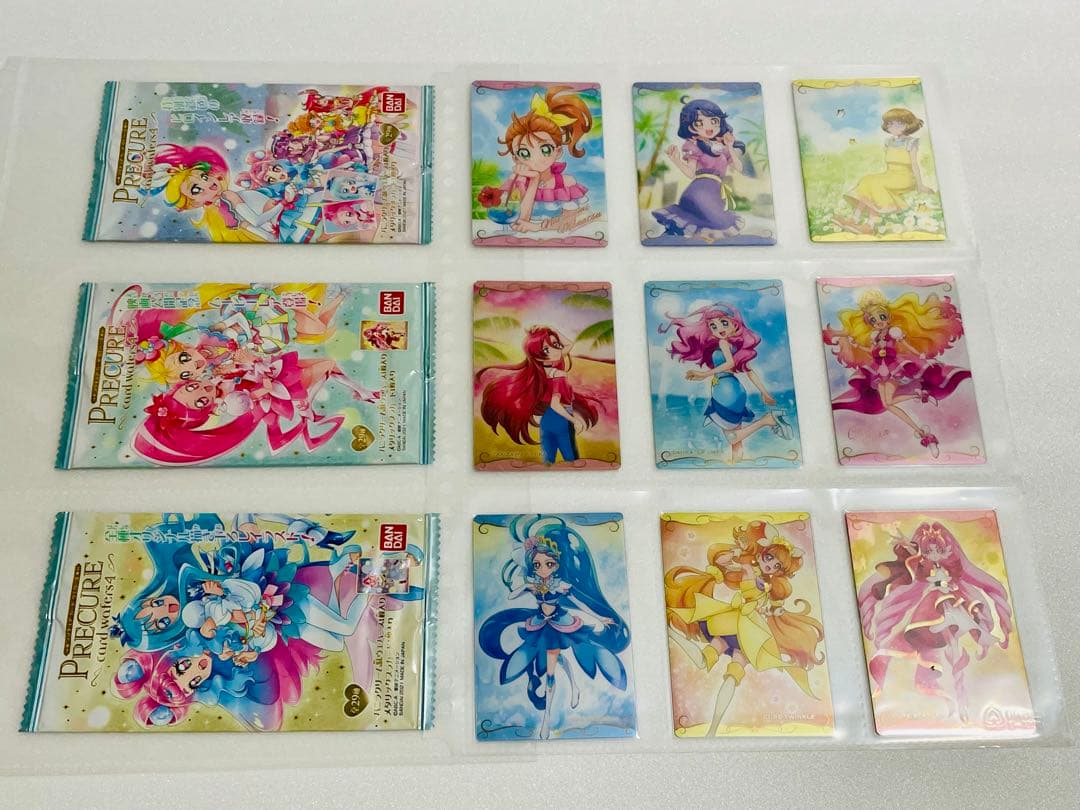 プリキュア　ウエハース　1弾〜11弾　コンプリート　空パッケージ付き
