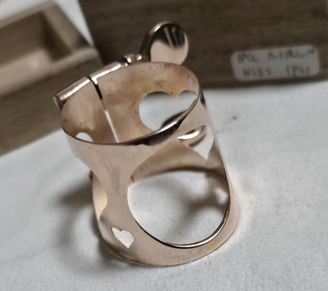 アトリエモモ クラリネットリガチャー ラバー用 NSヨコPG ハート