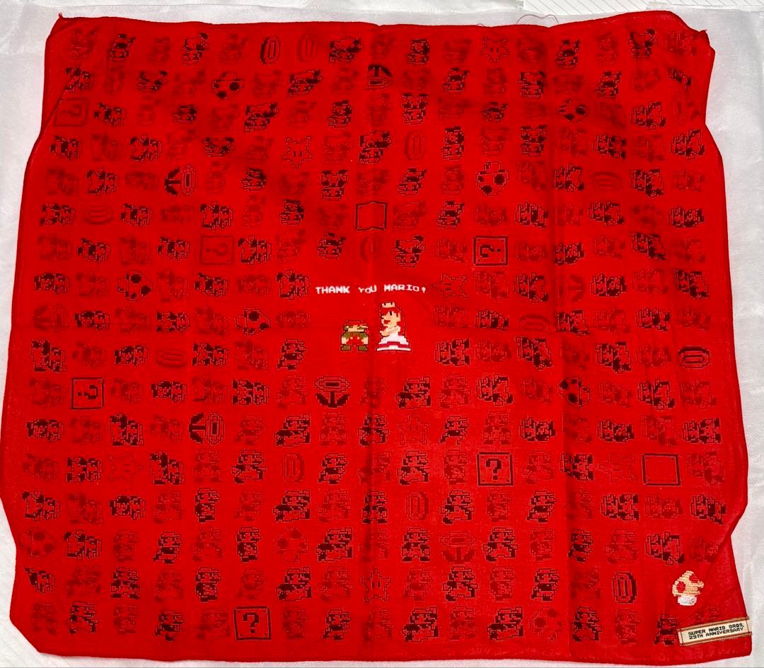 【極希少・未開封】クラブニンテンドー特典 ドットマリオクッション＆バンダナセット