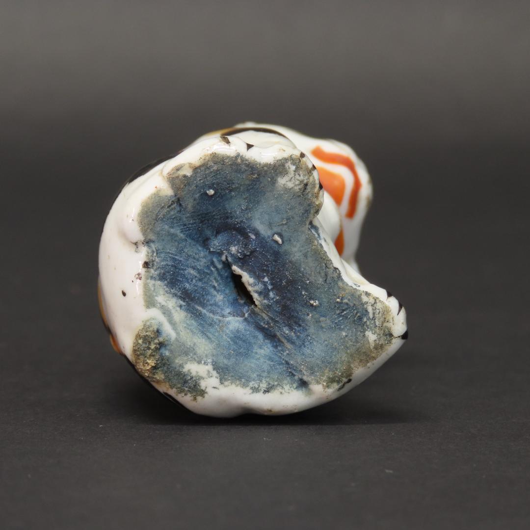 ⭕402 時代物 磁器人形 招き猫2体 高さ7.8cm/福を呼び込むネコ