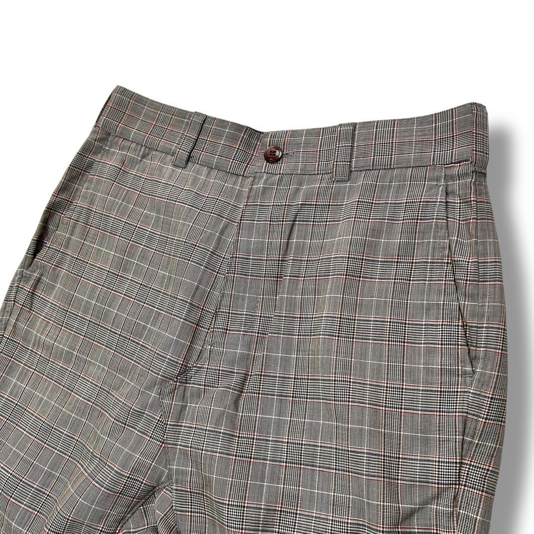 ジュンワタナベ チェック サルエルパンツ XS ブラウン