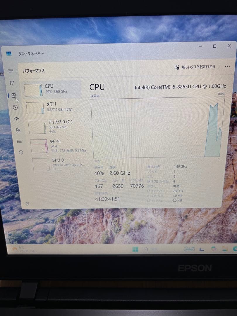 Epson 8世代i5 ノートパソコン