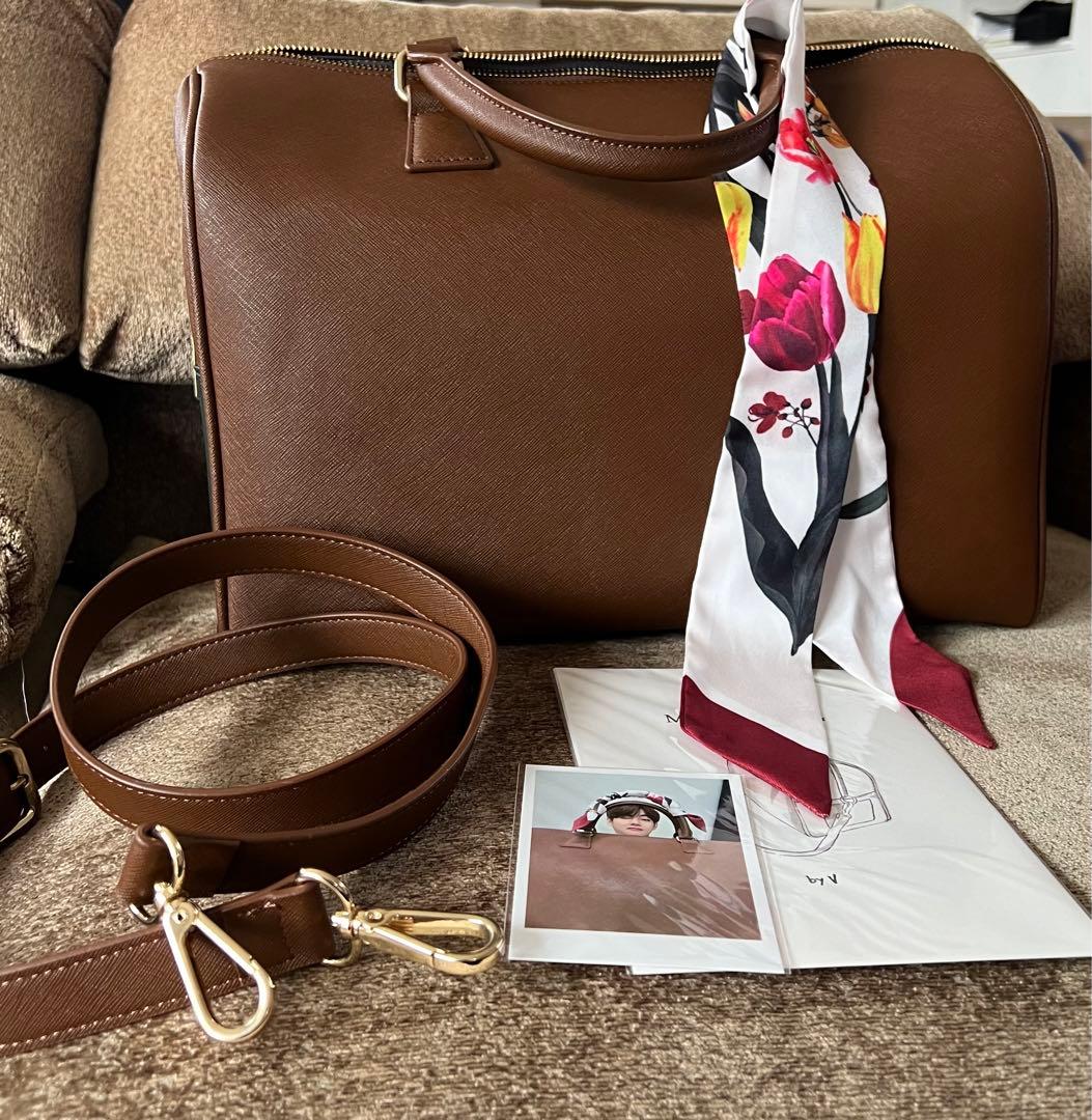 お値下げ⭐︎テテ　ハンドメイドボストンバッグ&ブローチ