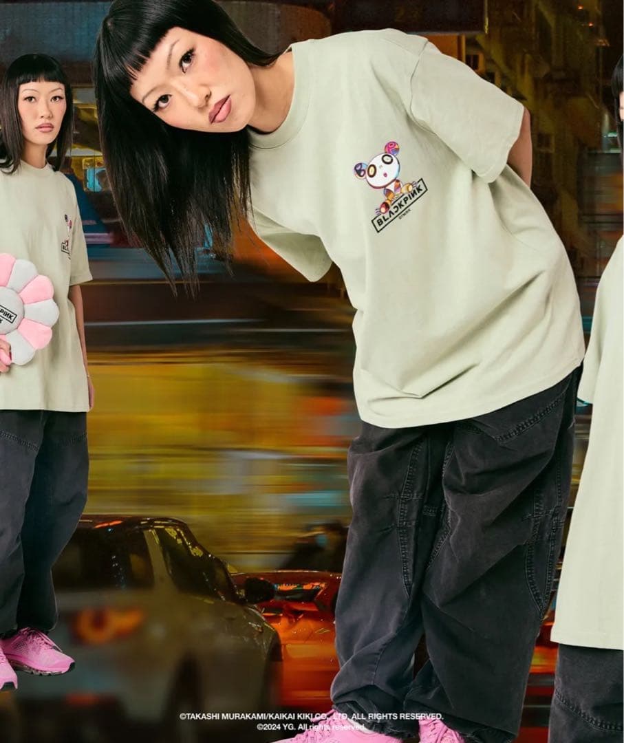 BLACKPINK MURAKAMI 村上隆 カイカイキキ お花 クッション