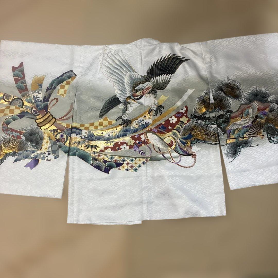 ☆中古品☆お宮参り 七五三 男の子 着物+長襦袢セット