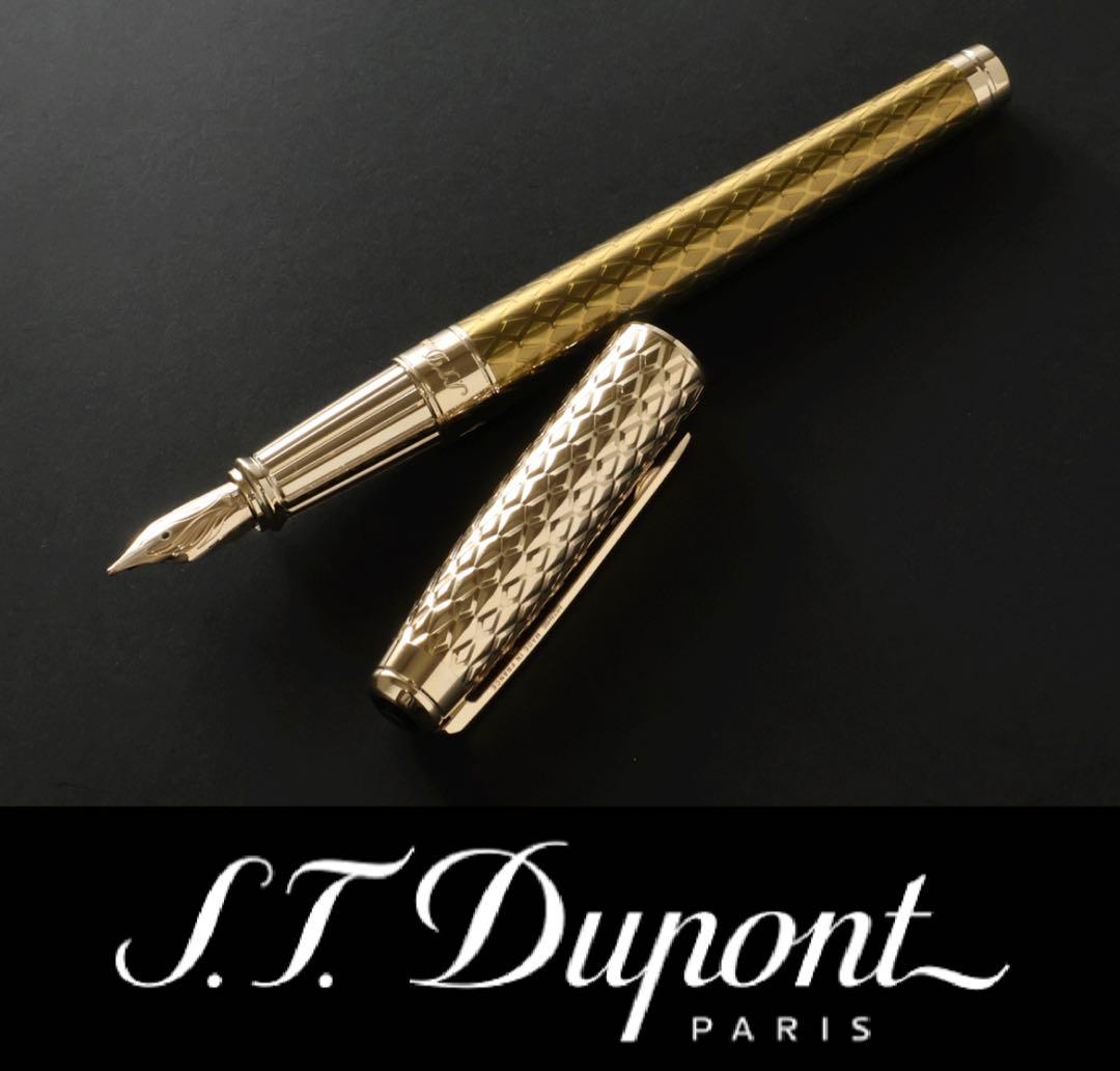 3691◆デュポン◆万年筆◆定価179,300円◆ドラゴン～ギヨシェ彫刻ゴールド