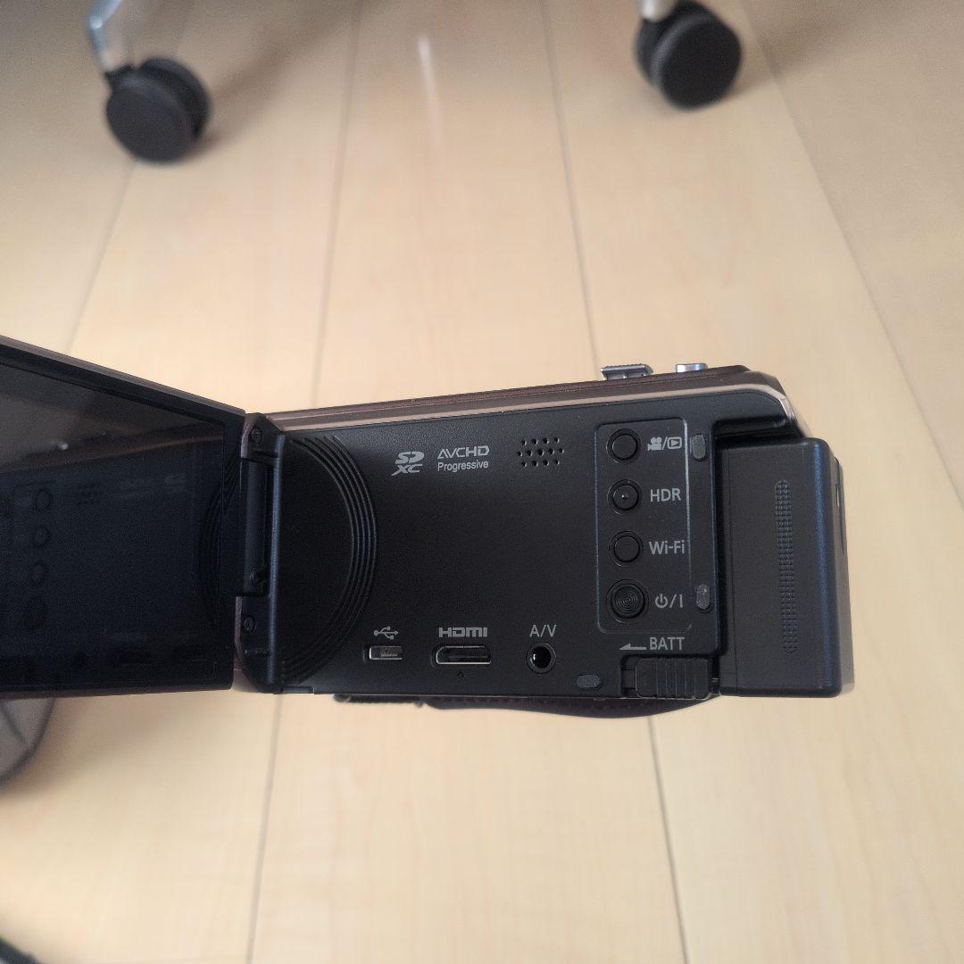 Panasonic HC-W580Mビデオカメラ ブラウン SDカードとケース付
