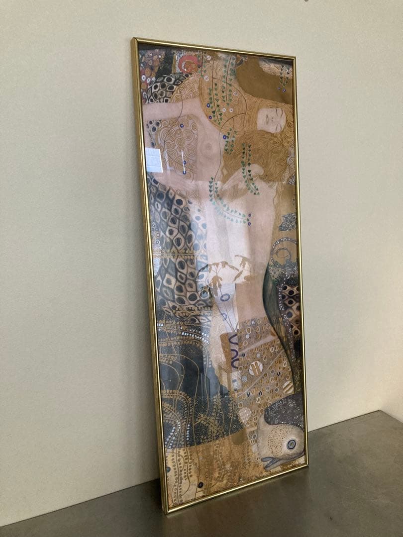クリムト　絵画　額装　難あり　インテリア　グスタフ・クリムト 水蛇