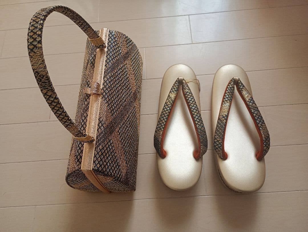 まめこ様 和装用バッグと草履セット キンワシ印 新品