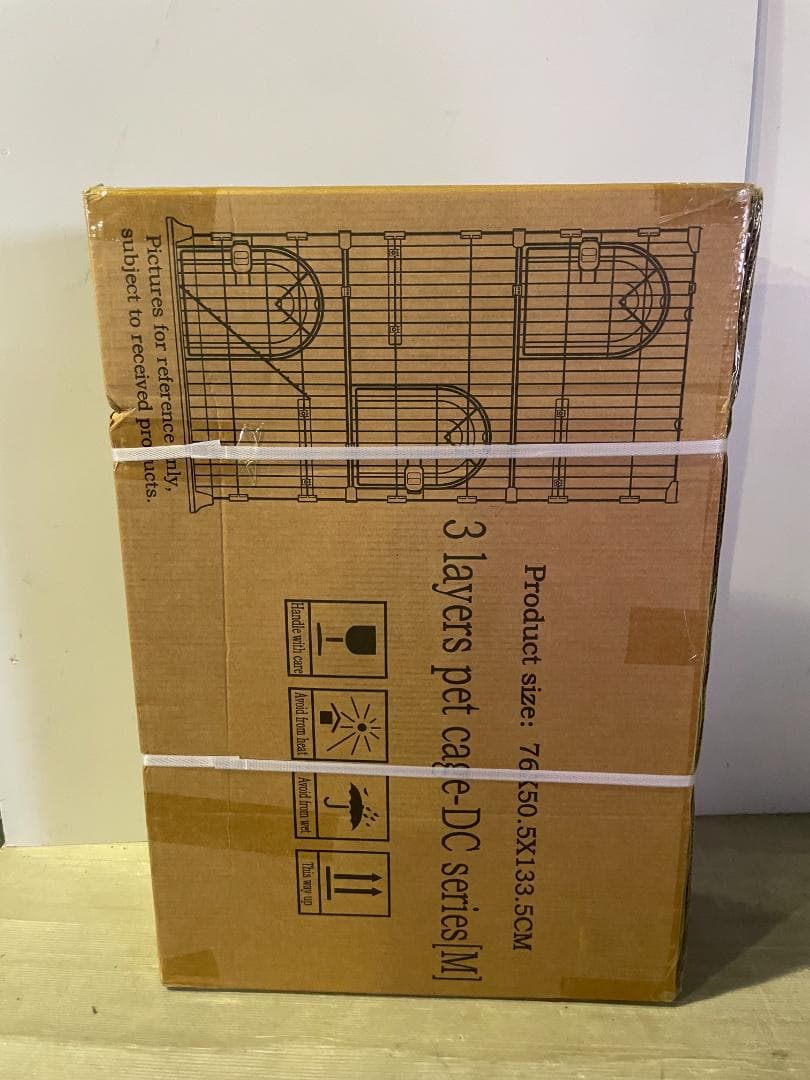 猫ケージ キャットケージ 3段 スリム 大型猫用 ペットケージ ワイド扉付き