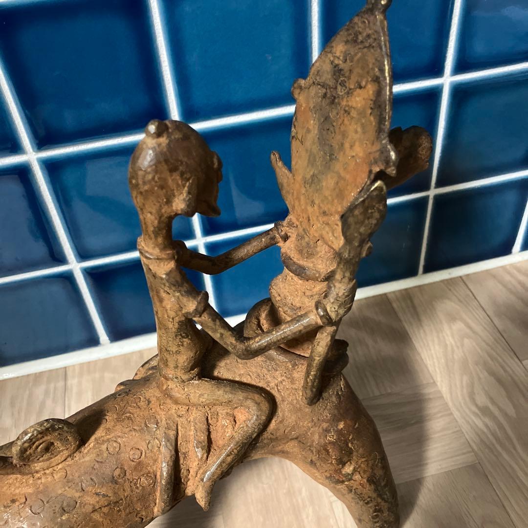 マリ共和国　ドゴン族金属製 オブジェ馬