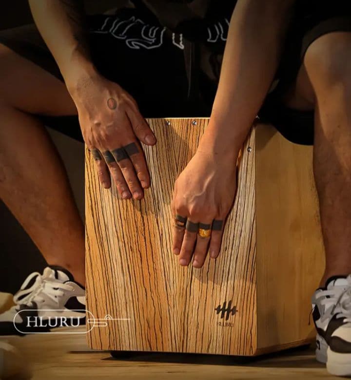 HLURU pro カホン ボックス Cajon box ナチュラルウッド仕上げ