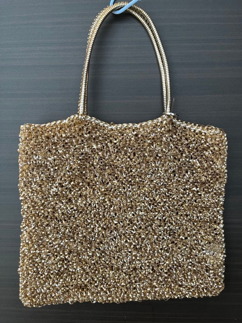 アンテプリマ／ワイヤーバッグ　ゴールド