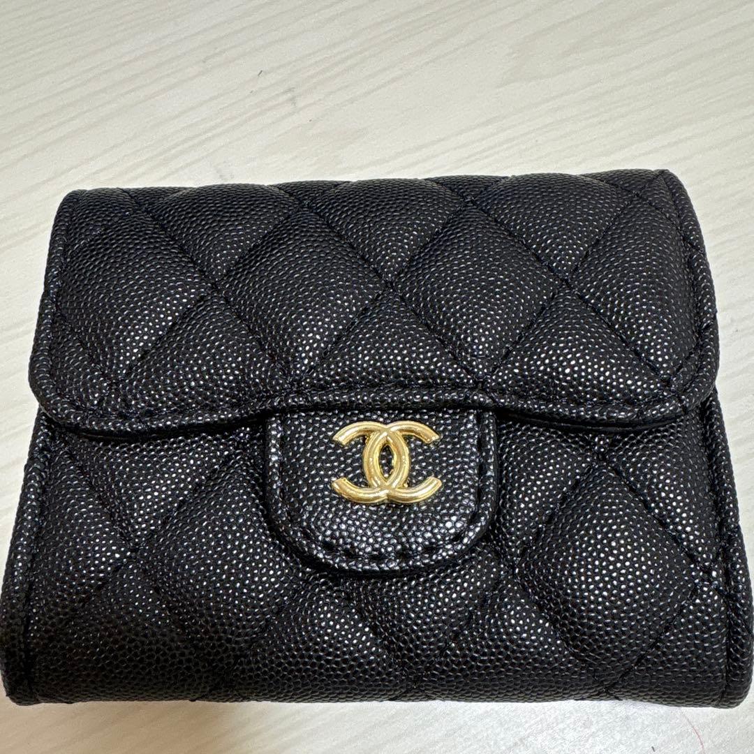 CHANEL ブラックレザー 財布　ケース　カードケース　ノベルティ