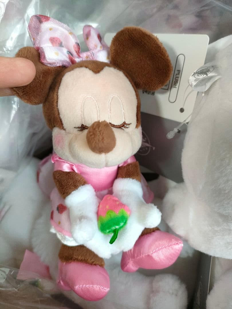 ディズニー　マリー　ミニー　ストロベリー　ぬいぐるみ＆ぬいぐるみキーホルダー