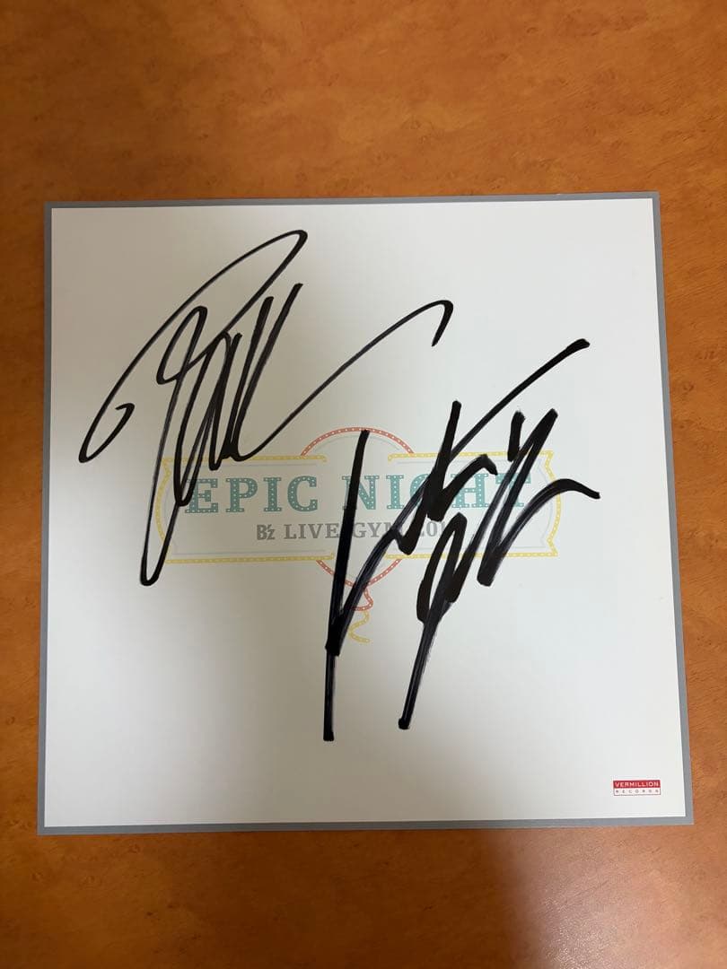 B’z サイン色紙 EPIC NIGHT