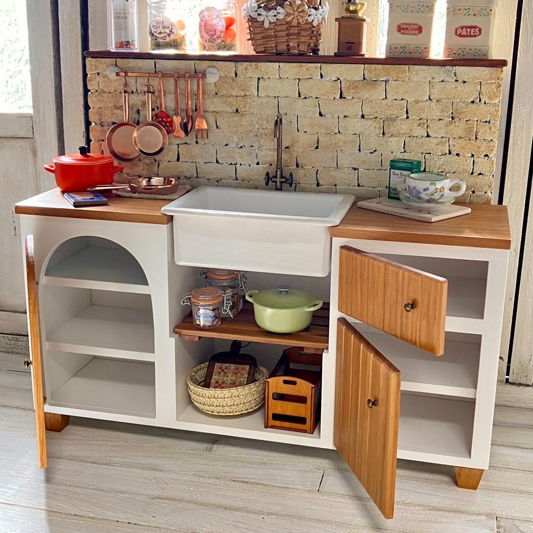 専用ページ　ミニチュア　ドール家具　キッチンシンク台