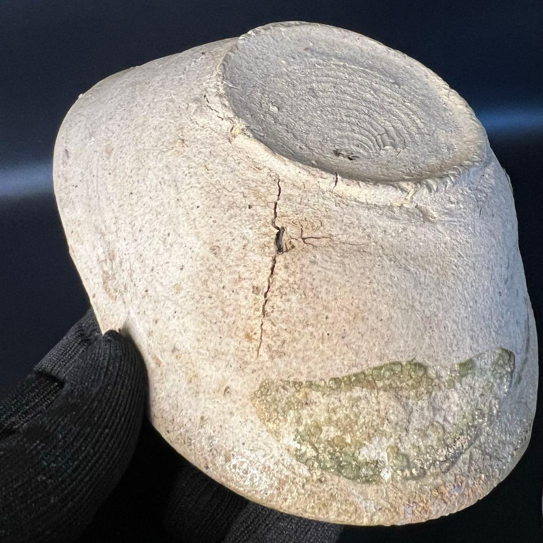 平安末期〜鎌倉初期 山茶碗｜茶道具 古陶 数寄者好み ビードロ景色◎古美術庵々