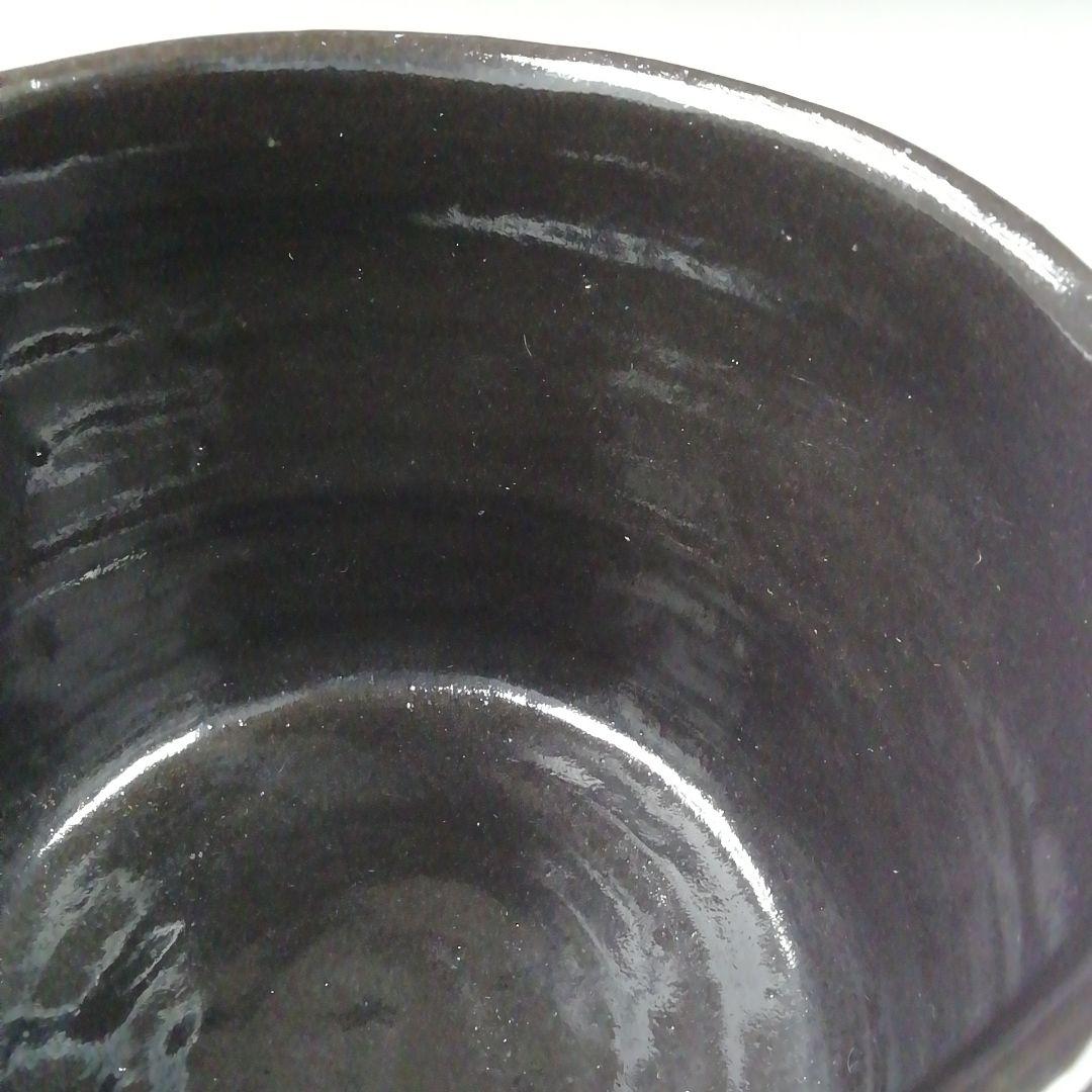 Ｔ５０３　茶碗　『瀬戸黒　小田木写』『半筒茶碗』『西尾香舟』共箱　抹茶碗　茶道具