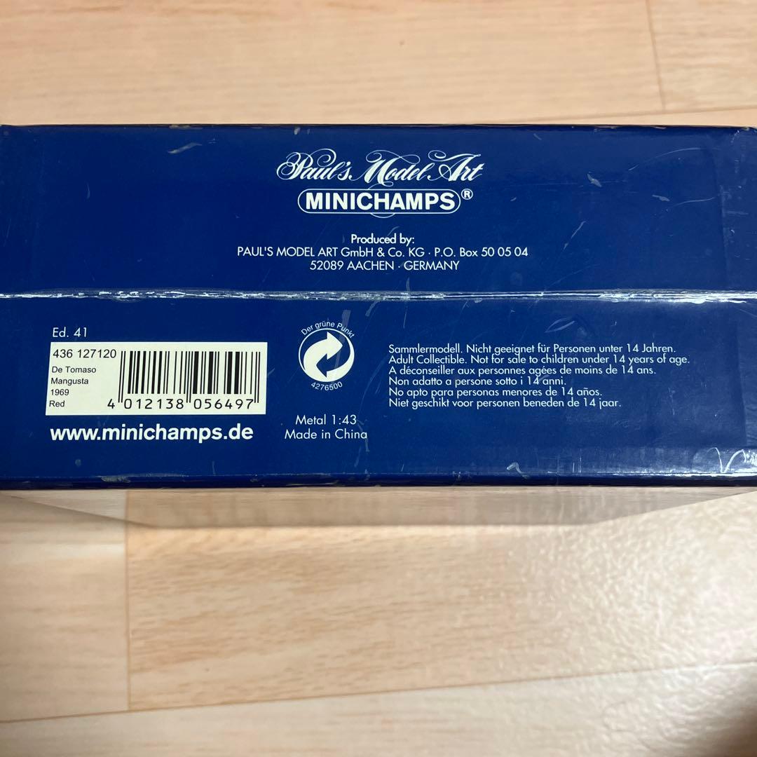 De Tomaso Mangusta 1969 赤 ミニカー