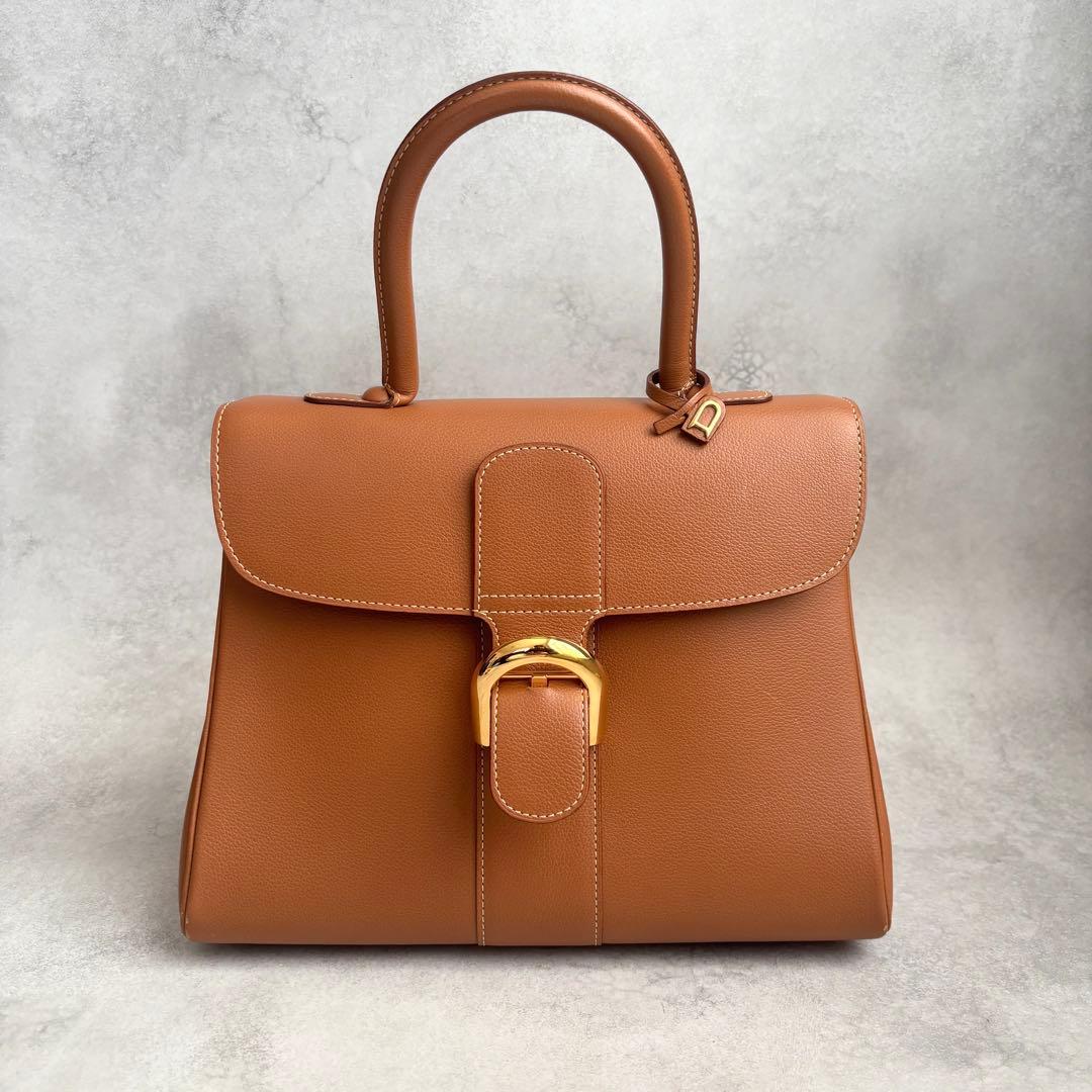 値下げ済み!DELVAUX ブリヨンMM 2way ハンドバッグ ストラップ付き