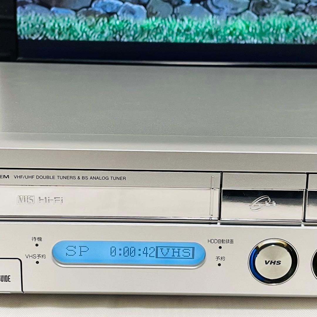 【整備品】 SHARP VHS⇔DVD⇔HDDダビングデッキ DV-HRW50