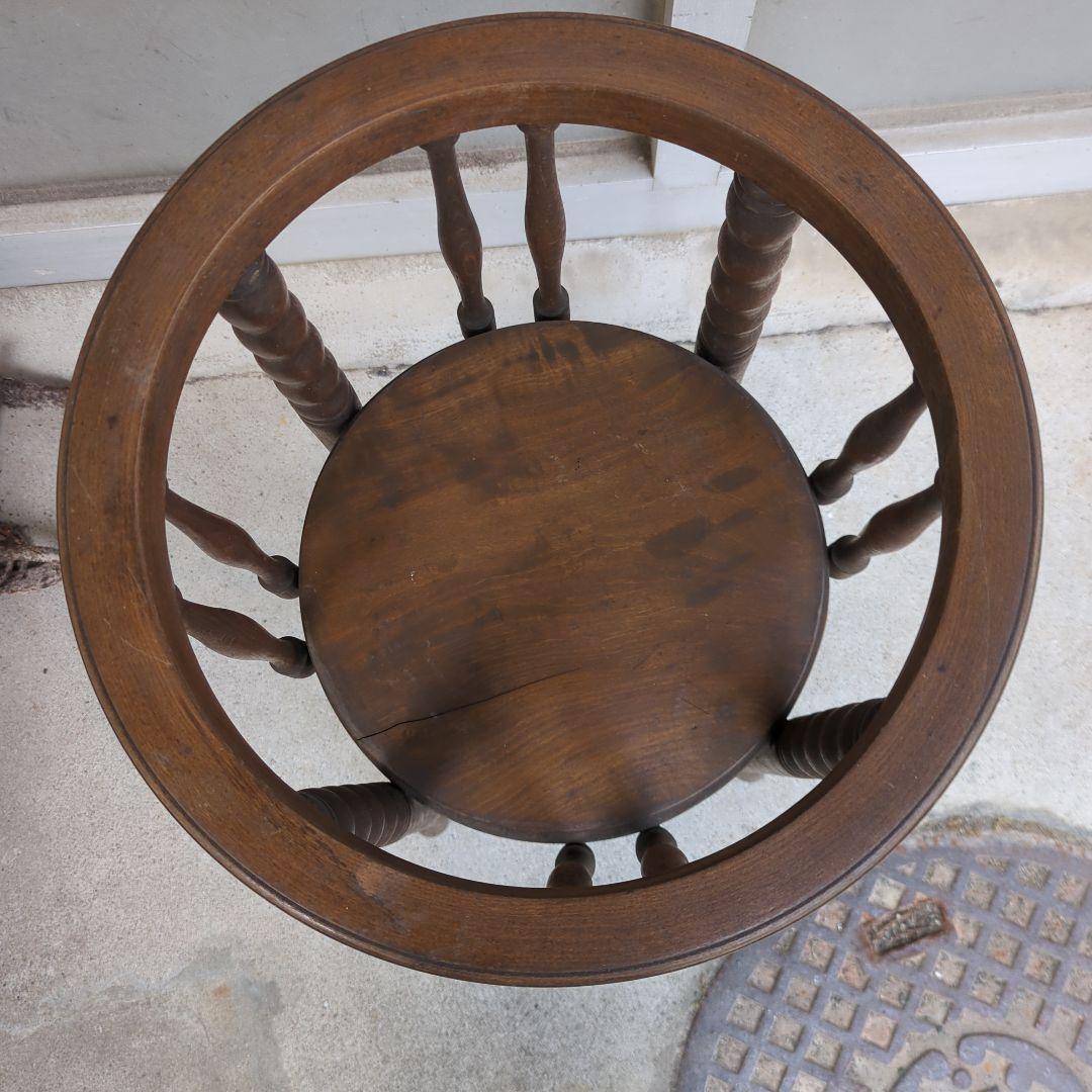 アンティーク 脚付き火鉢 木製 モダン 立火鉢 立 火鉢台 飾り台 花台