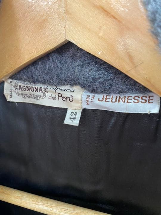 Vintage アルパカシャギーロングコート