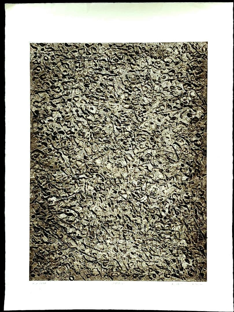 一原有徳　銅版画　EP 1978年 [DEN (2)] 59㎝x44.5cm