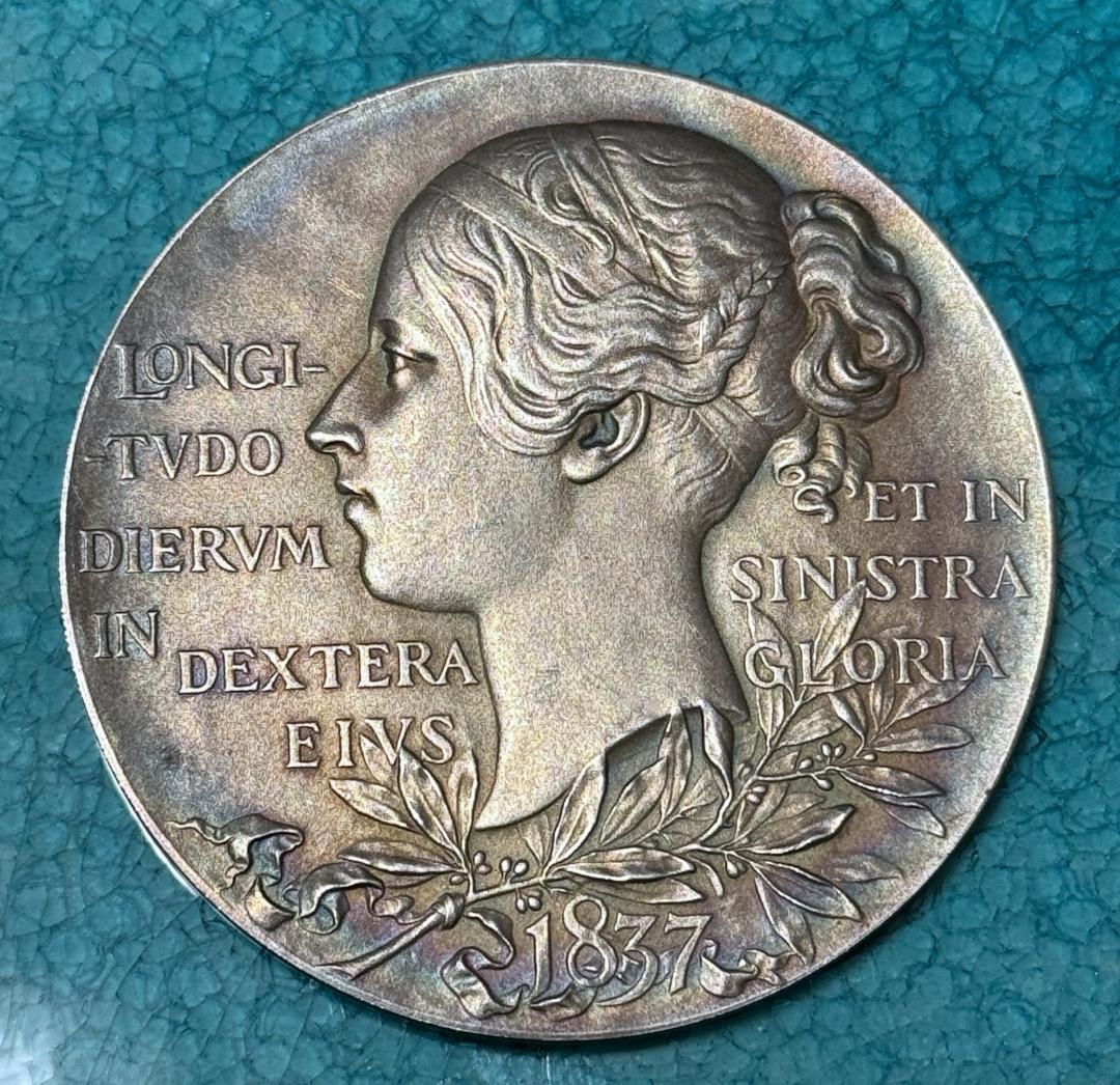 1897 イギリス ヴィクトリア ダイアモンド ジュビリー 大型 銀 メダル