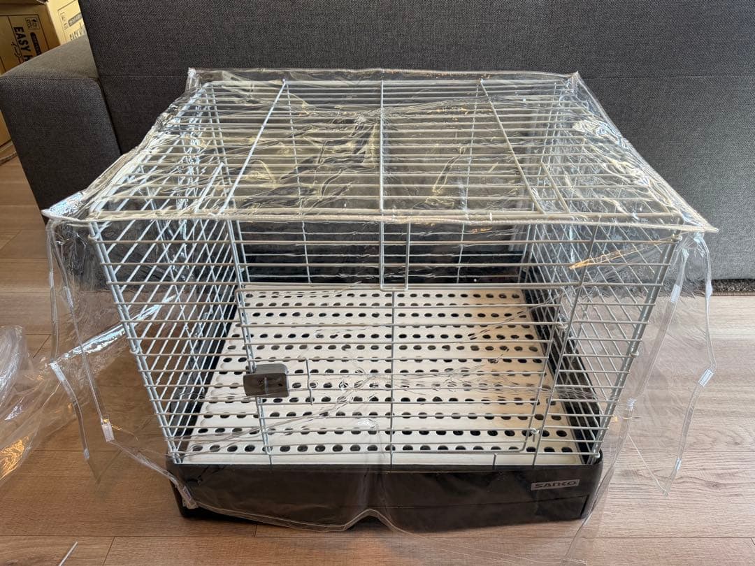 SANKO キャスター付きケージ イージーホームエボ60 BK カバー付き